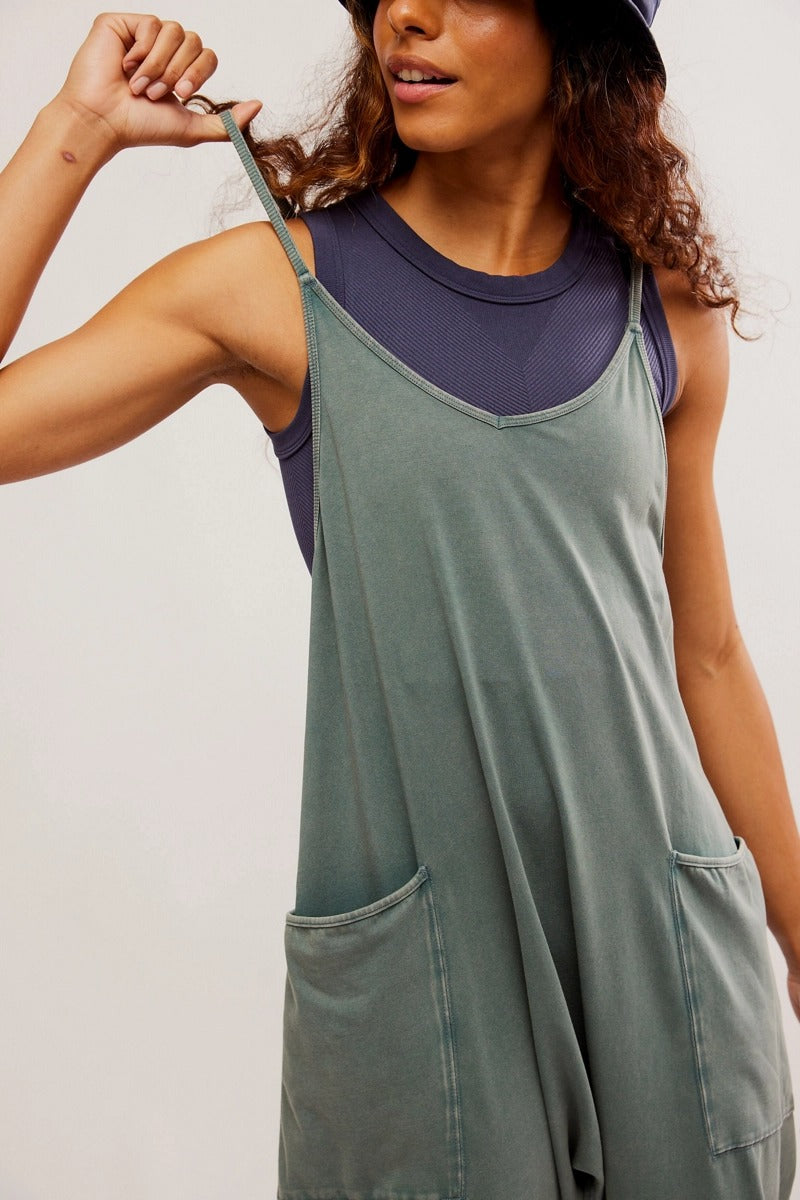 Free People Movement - Hot Shot Onesie in Midnight Jade