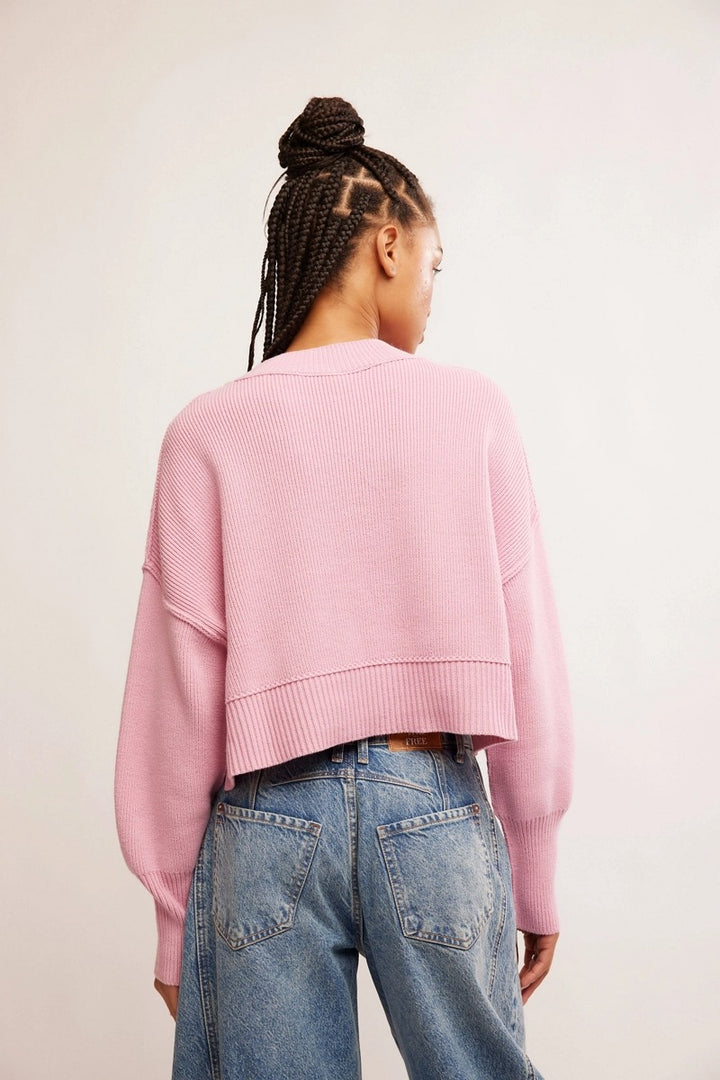 Free People - Easy Street Crop Pullover in Lollipop