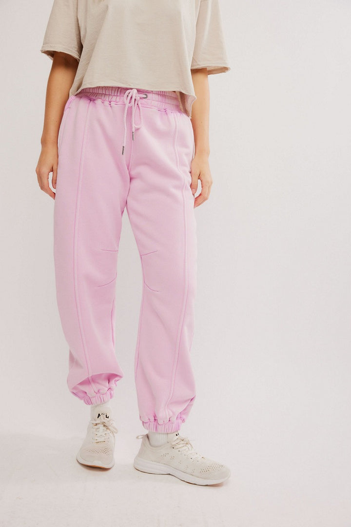 Free People Movement - Sprint To The Finish Pant in Powder Pink