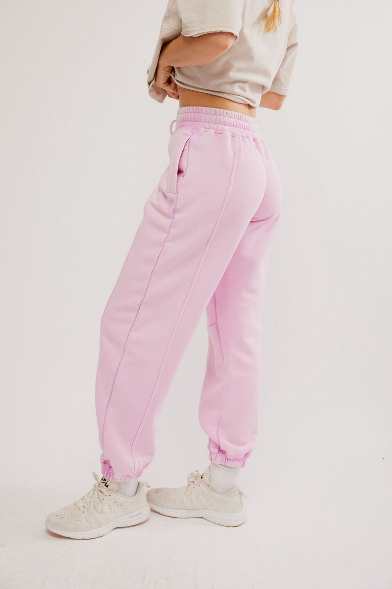 Free People Movement - Sprint To The Finish Pant in Powder Pink