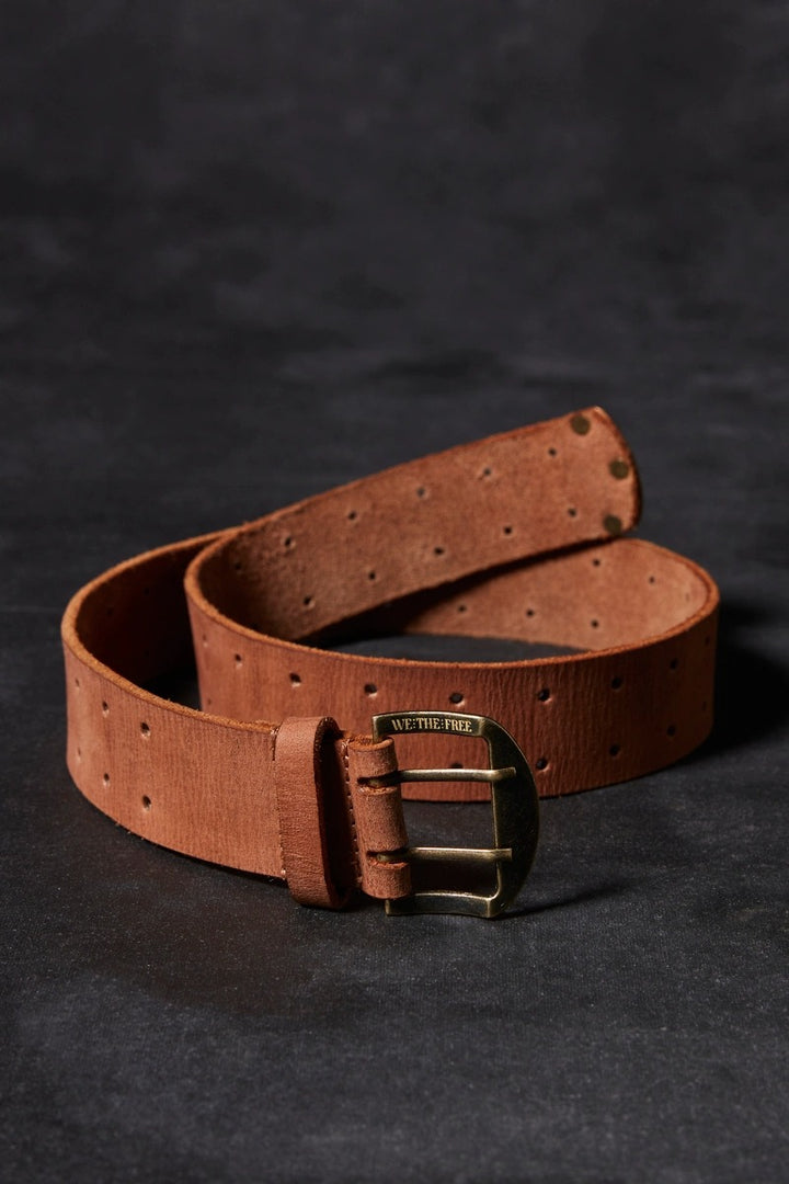 Free People - We The Free Double Cross Belt in Cognac