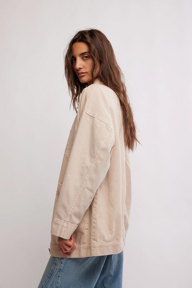 Free People - Avery Denim Jacket PFD in Softest Sand