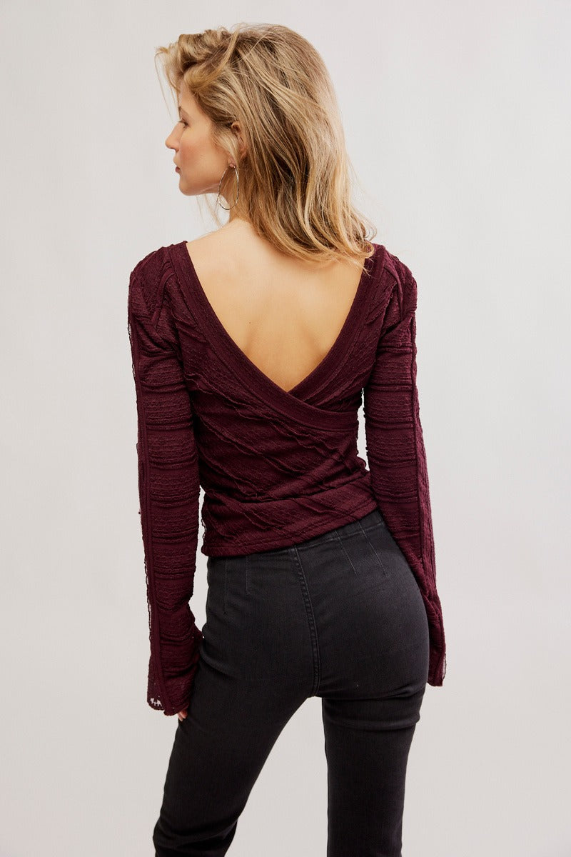 Free People - Rocky Long Sleeve in Winetasting