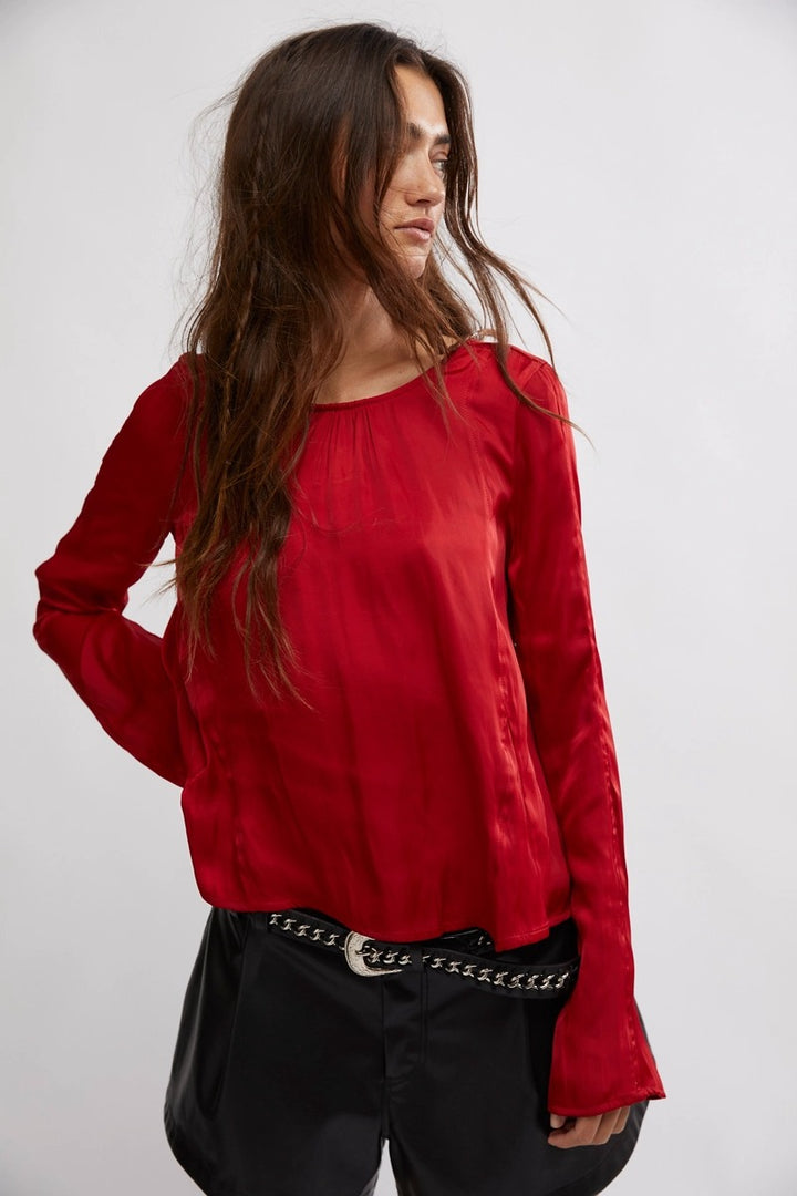 Free People - Arabella Blouse in Rubies