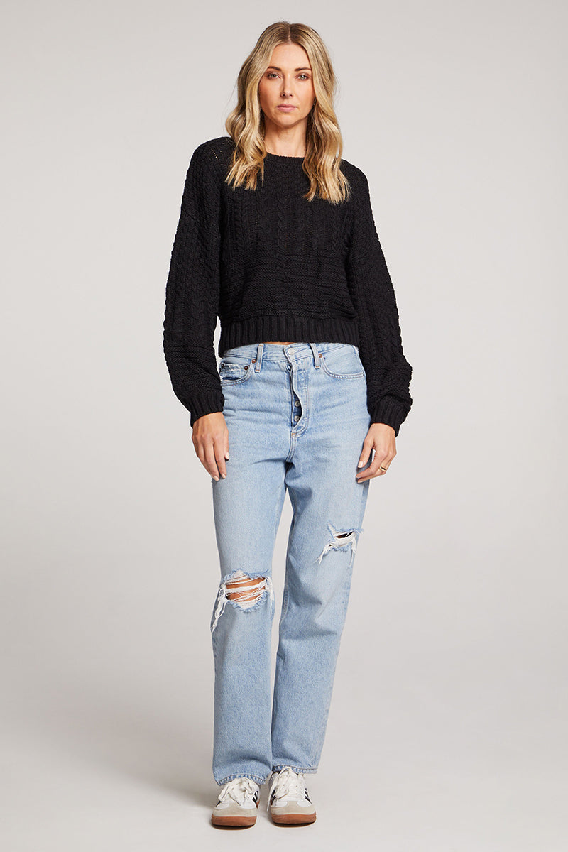 Saltwater LUXE - Ronnie Sweater in Black