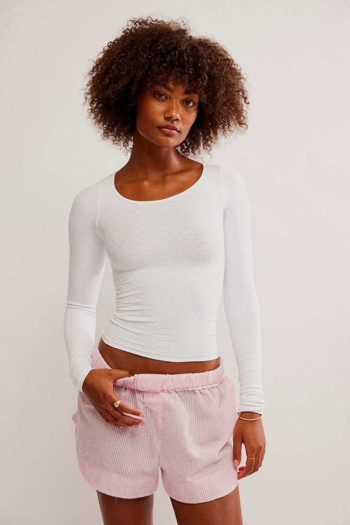 Free People - Love Letter Long Sleeve in White