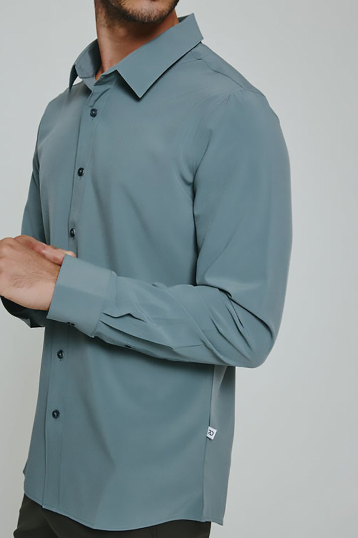 7DIAMONDS - Liberty™ 4-Way Stretch Long Sleeve in Seafoam