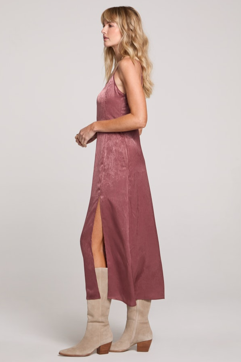 Saltwater LUXE - Isabella Midi Dress in Sangria