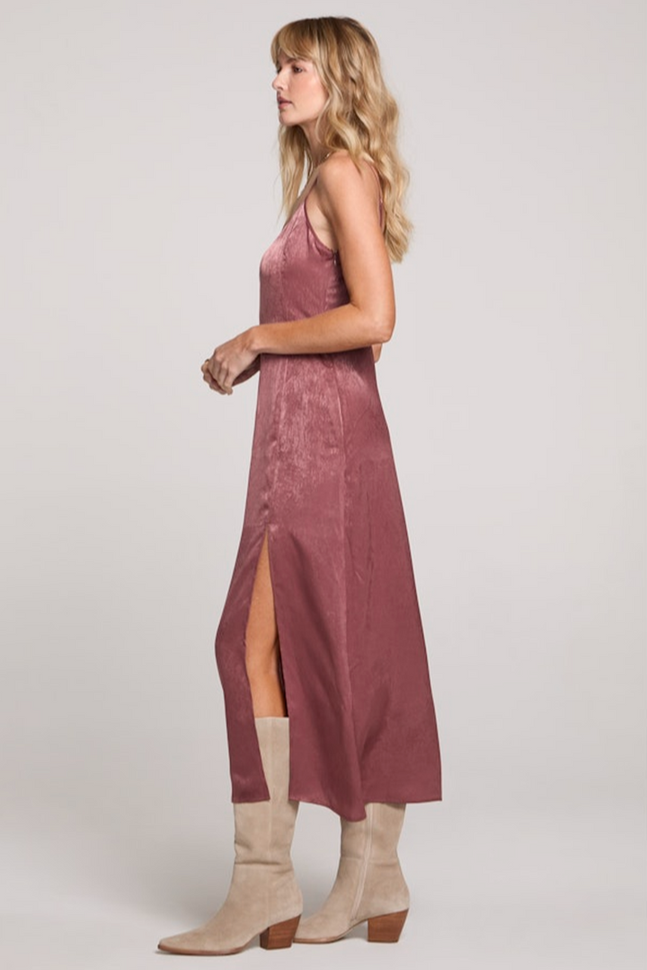 Saltwater LUXE - Isabella Midi Dress in Sangria