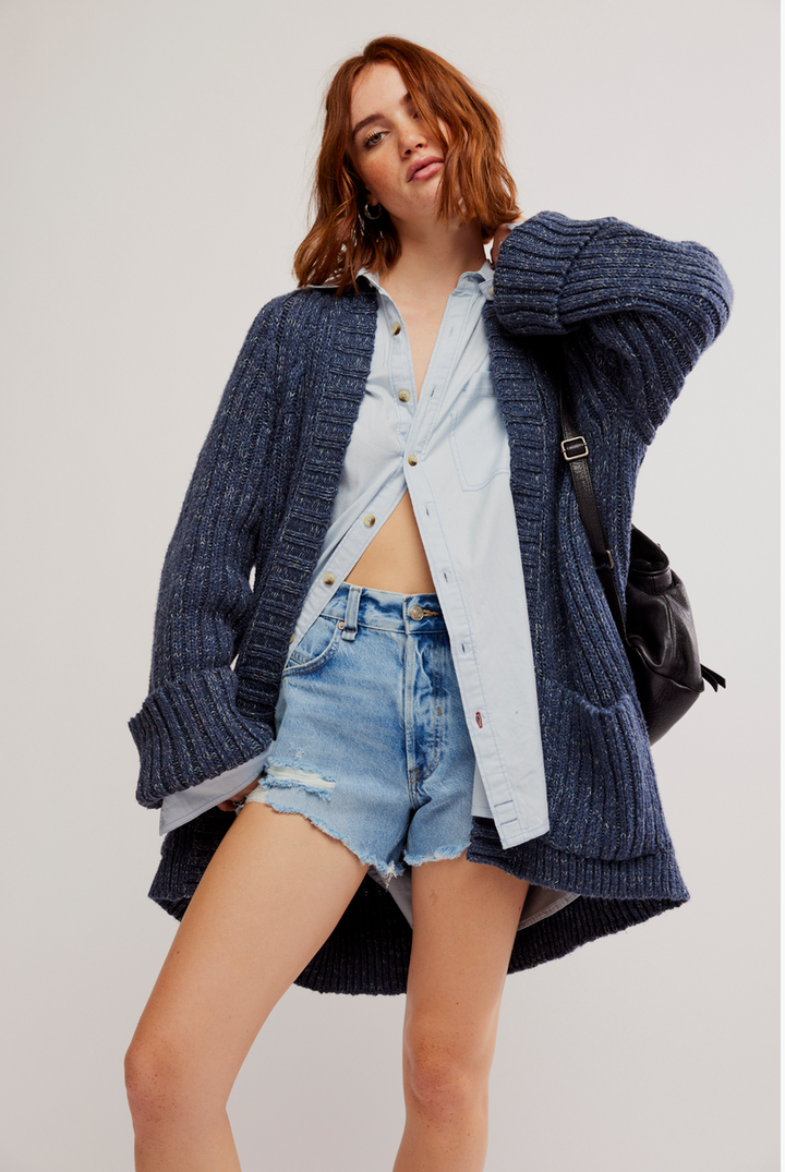 Free People - Blossom Cardi in Big Dipper