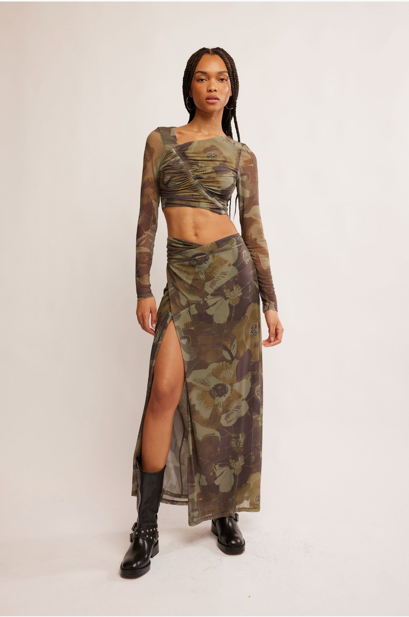 Free People - Supernova Set in Army Combo