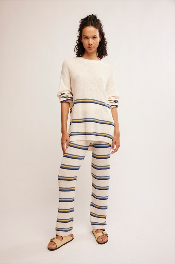 Free People - Mariner Sweater Set in Ecru Combo