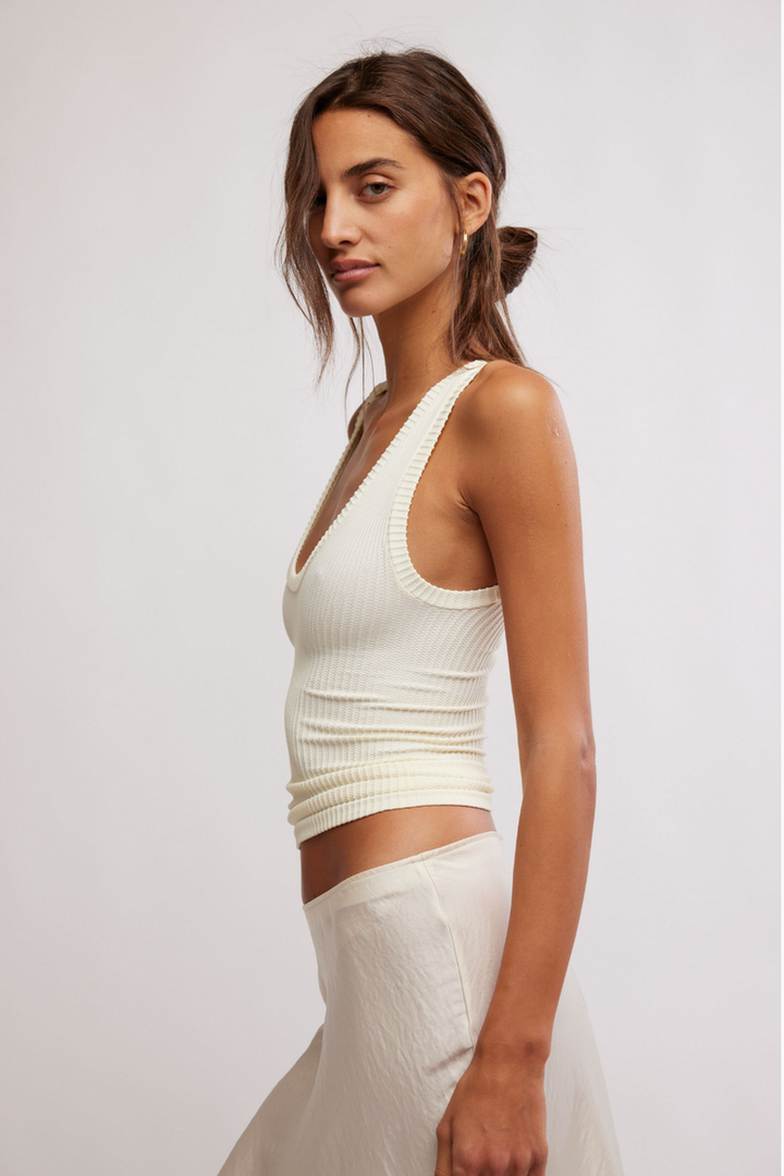 Free People - Clean Slate Tank in Ecru