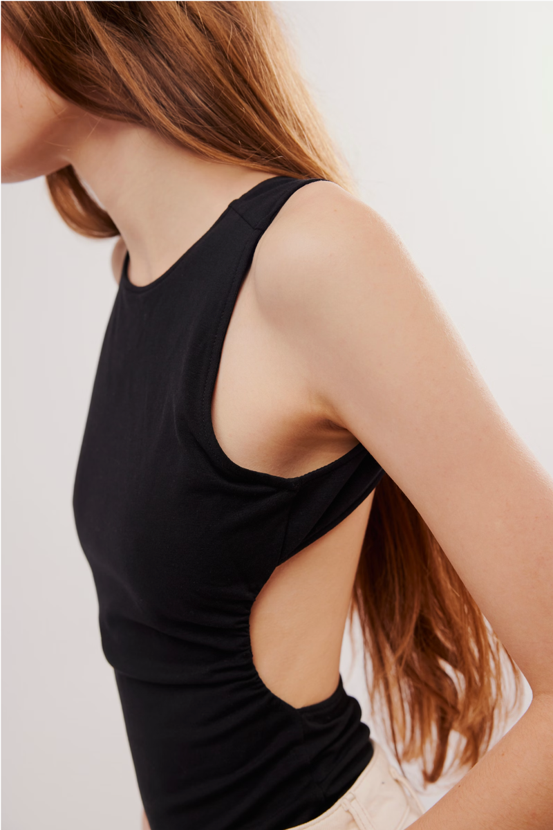 Free People - Wear It Out Backless Cami in Black