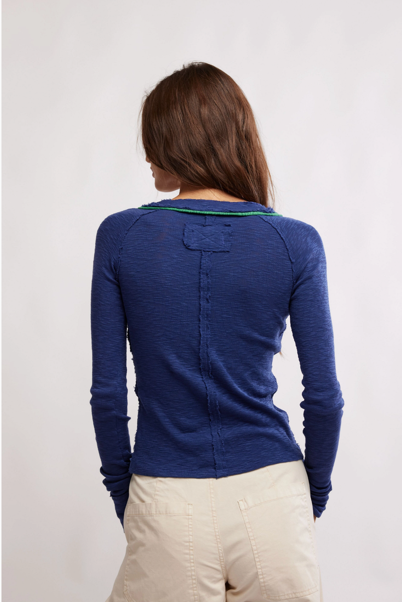 Free People - We The Free Tipton Cardi in Indigo Combo