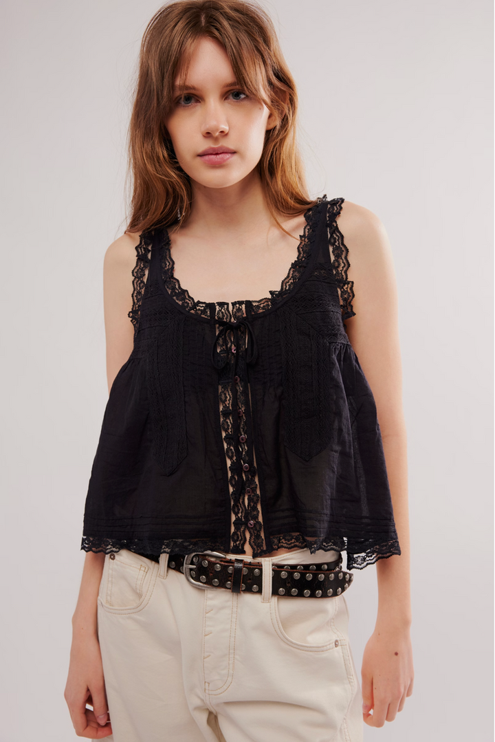 Free People - Forevermore Tank in Black