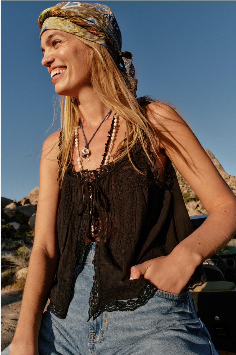 Free People - Forevermore Tank in Black