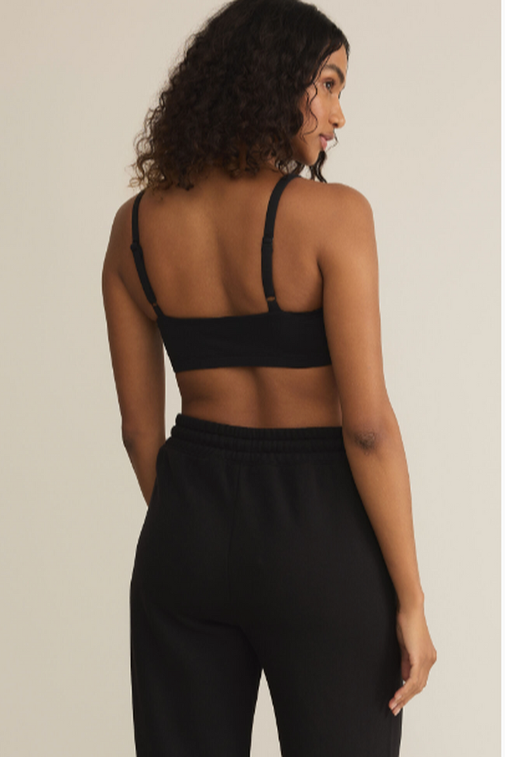 Z Supply - Luxe Smooth Jersey Bralette in Black