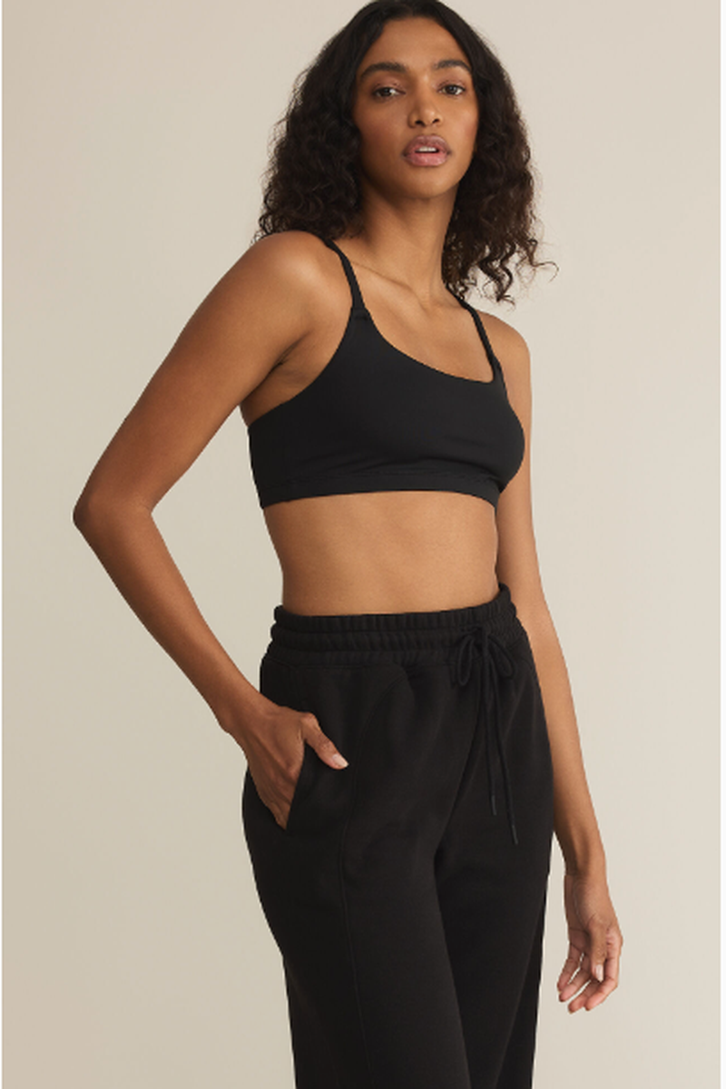 Z Supply - Luxe Smooth Jersey Bralette in Black