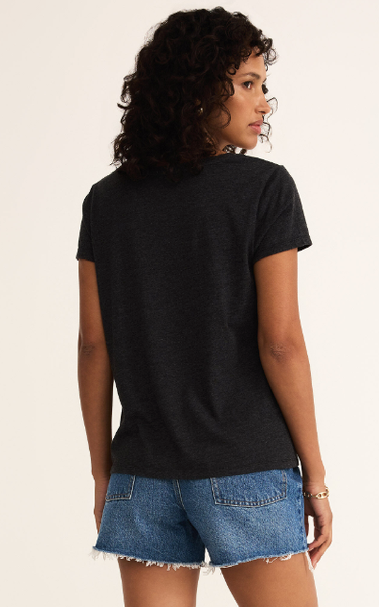 Z Supply - Anywhere Scoop Tee in Black