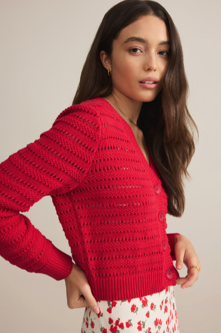 Z Supply - Romance Cardigan in Cherry