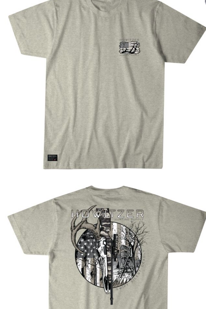 HOWITZER - Hunting Stand Short Sleeve Tee in Oatmeal