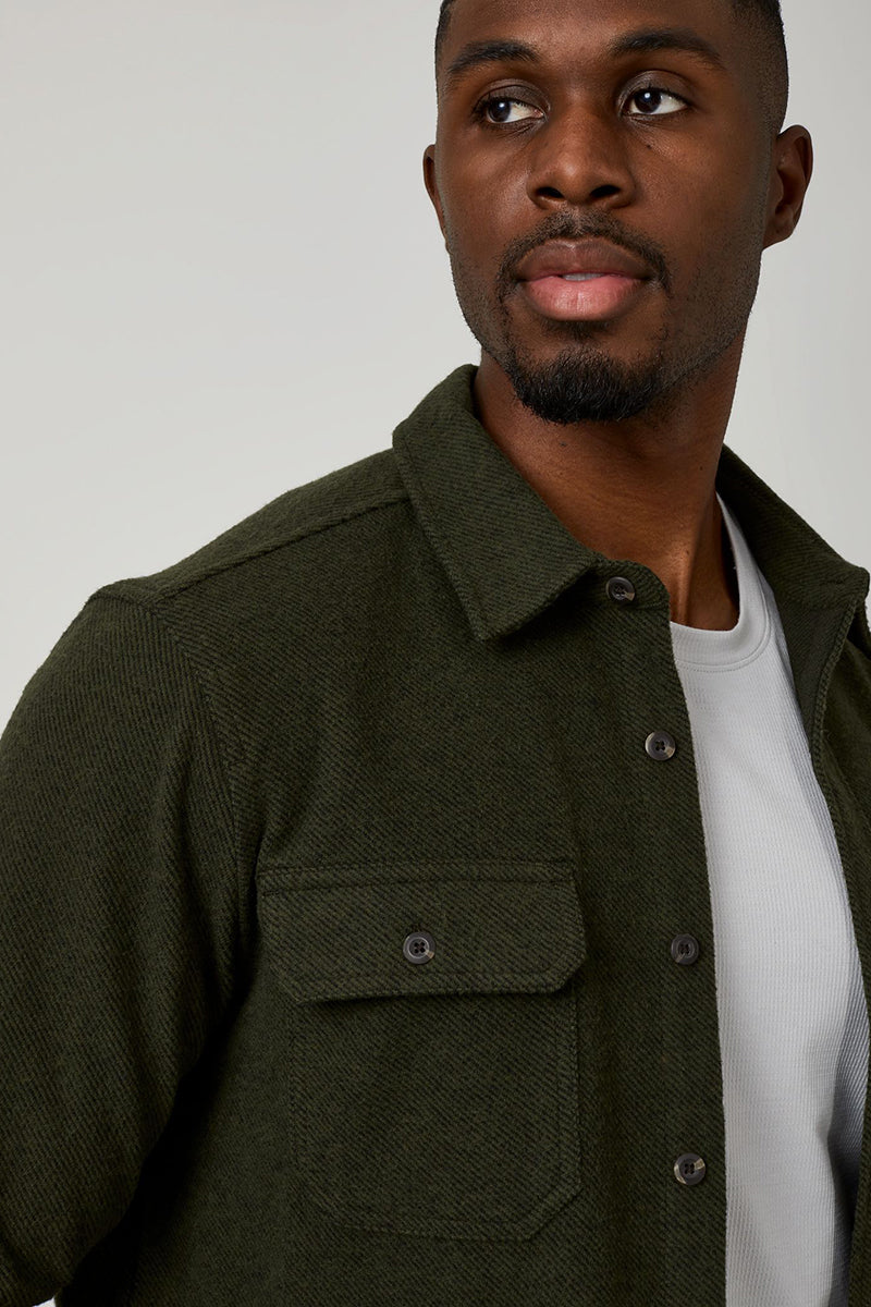 7DIAMONDS - Generation™ Solid Shirt in Dark Khaki