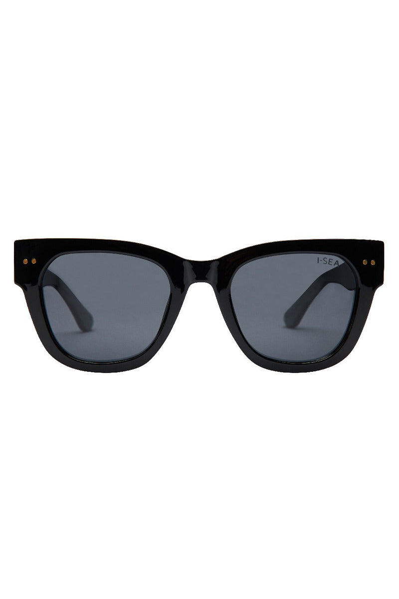 I-SEA - Andie with Black Frames and Smoke Polarized Lenses