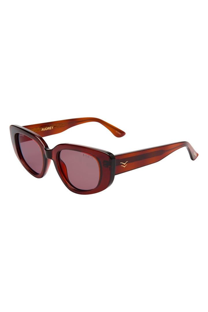 I-SEA - Audrey with Cola Frames and Plum Polarized Lenses