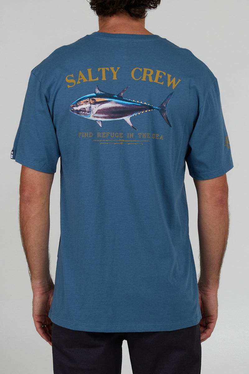 Salty Crew - Big Blue Short Sleeve Premium Tee in Slate