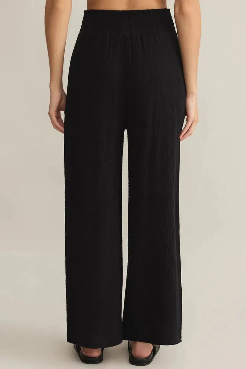 Z Supply - Cassidy Full Length Gauze Pant in Black