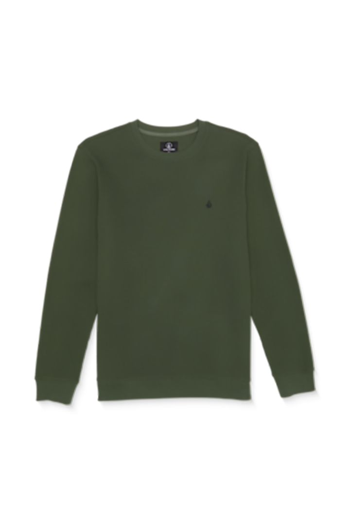 Volcom - Gridstone Crew Long Sleeve in Squadron Green