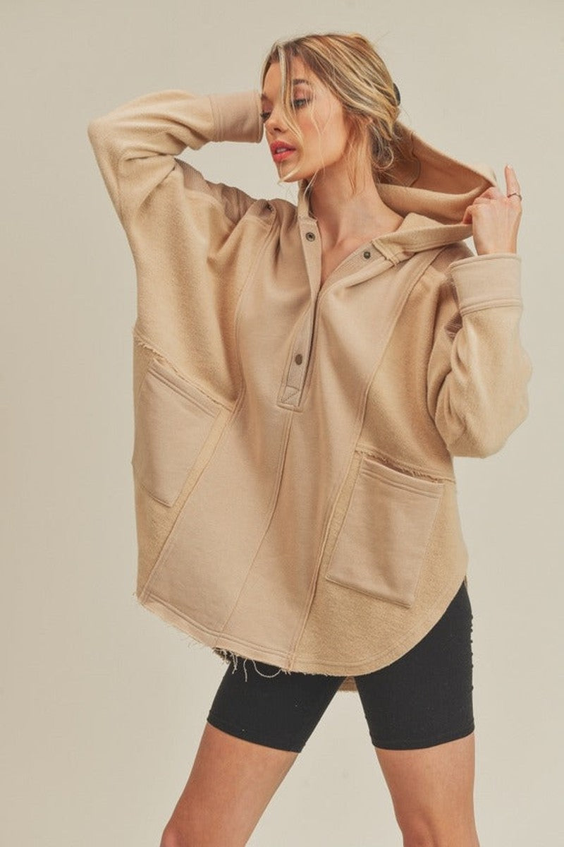 AEMI + CO - Dove Pullover 5 in Stone