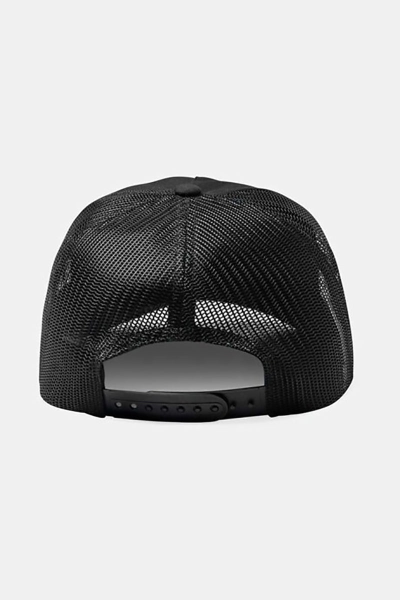 Brixton - Keaton Netplus Trucker Hat in Black/Black