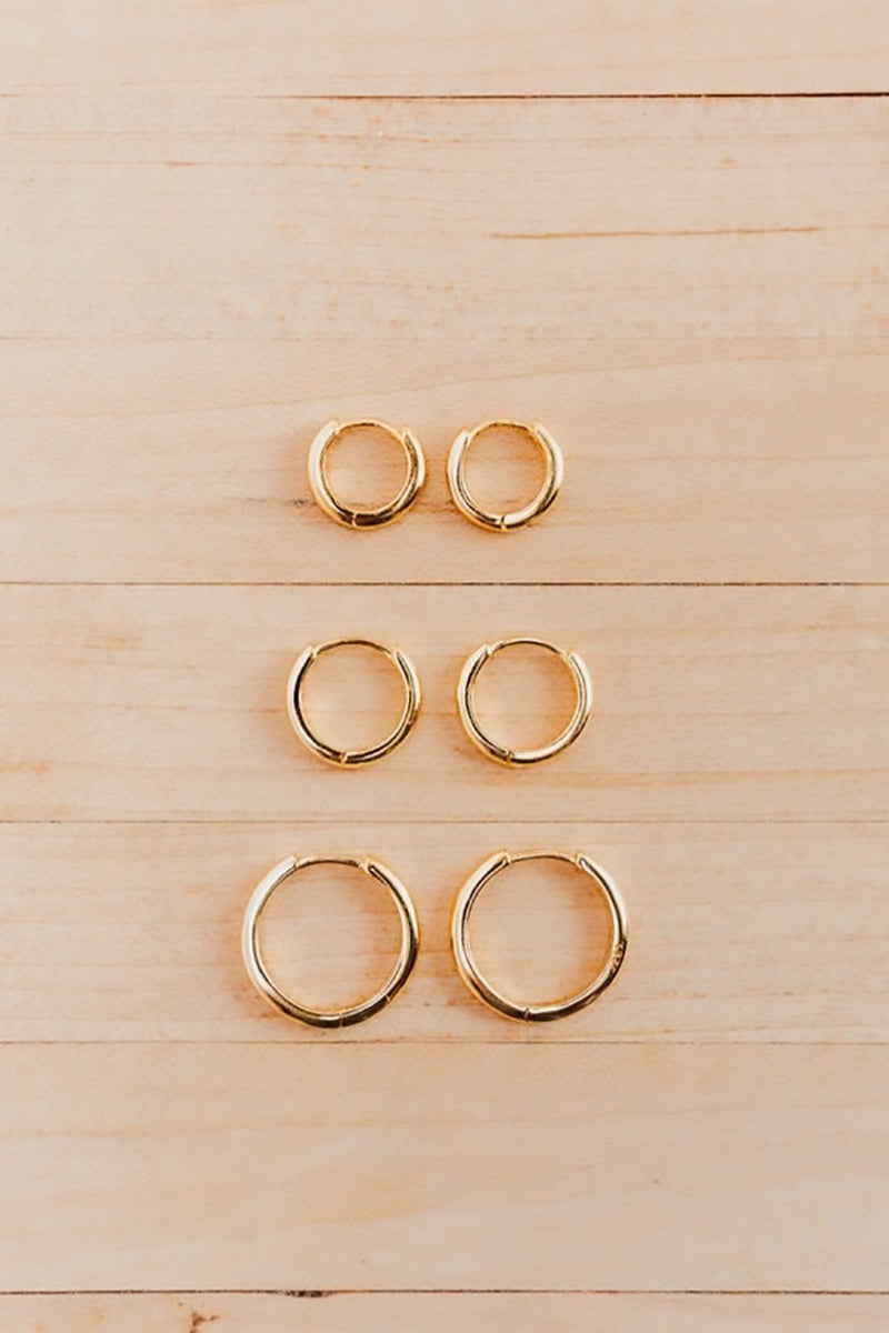 Mauve Jewelry Co. - Olivia Essential Hoops in Gold - 9mm