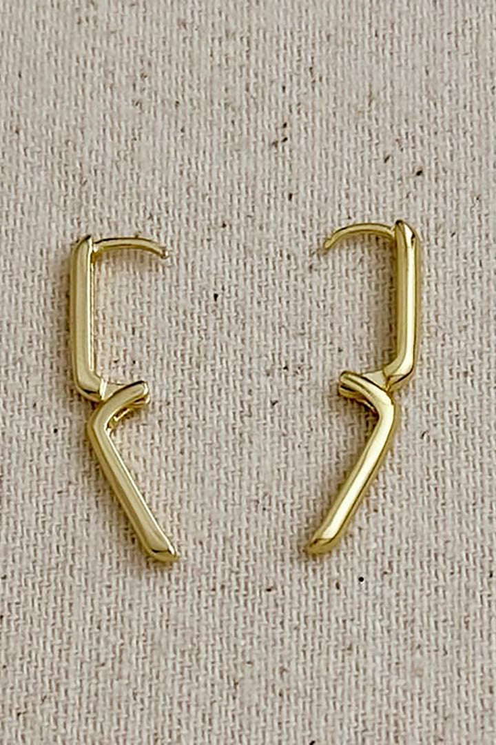 GoldFi - Oblong Hoop Earrings in Gold - 15mm