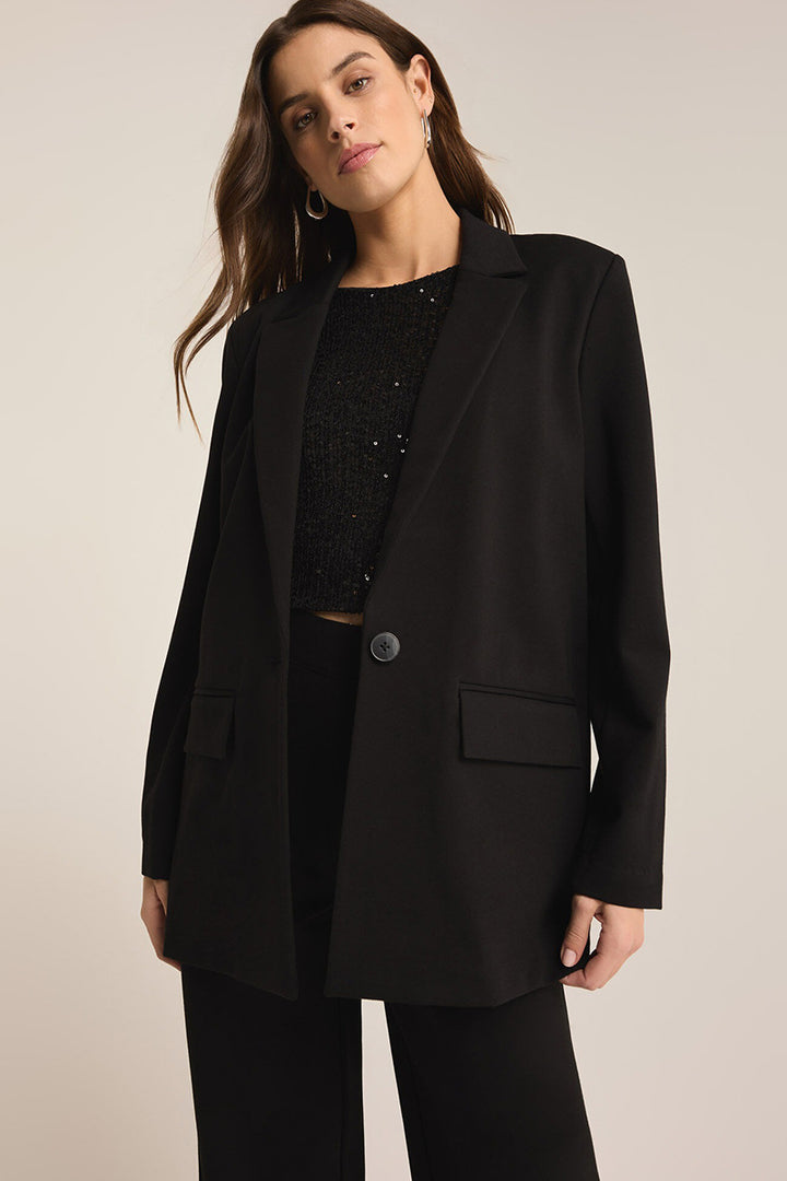 Z Supply - Do It All Relaxed Blazer in Black