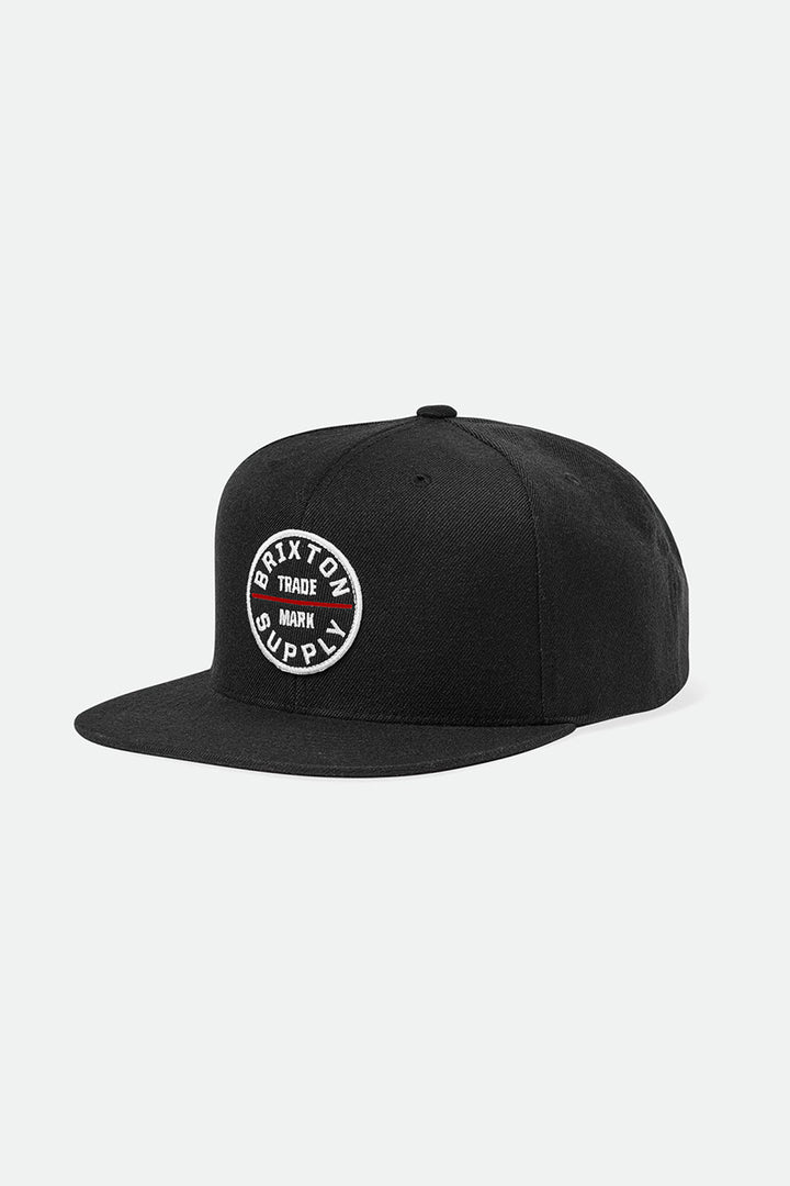 Brixton - Oath III Snapback in Black Cord