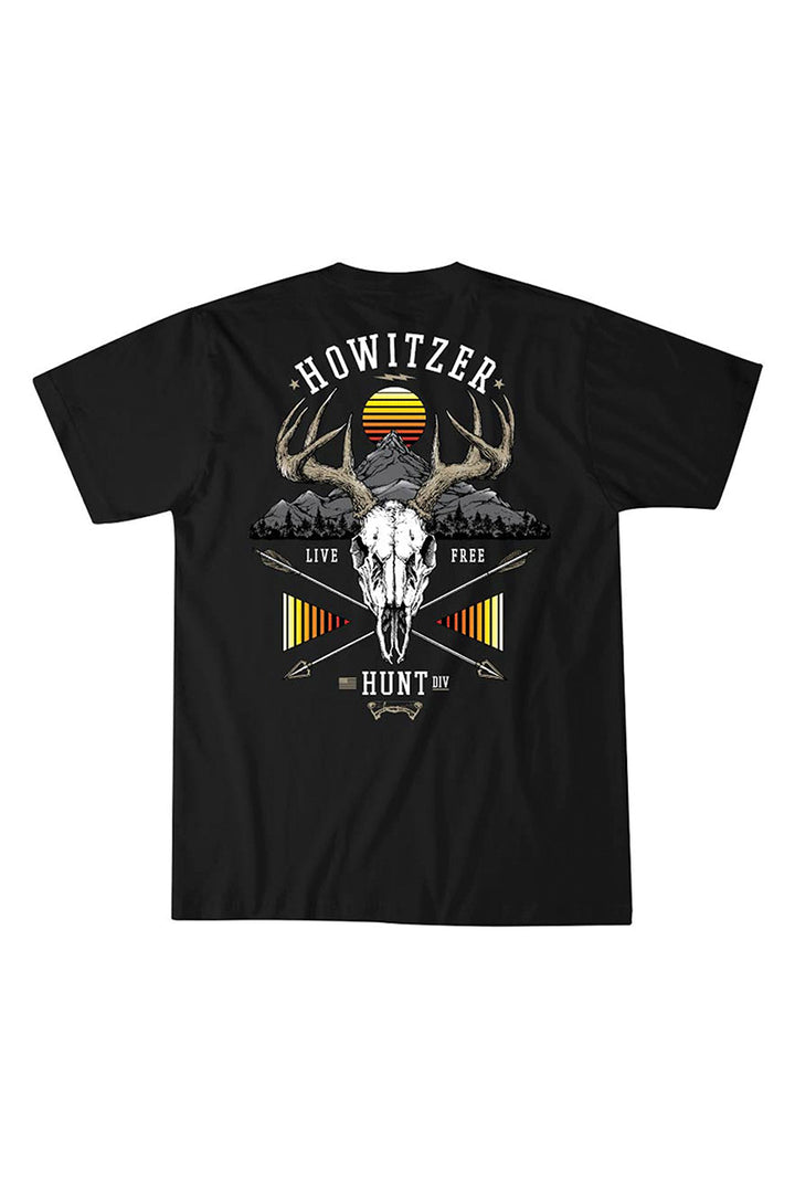 HOWITZER - Mountain Strong Short Sleeve Tee in Black