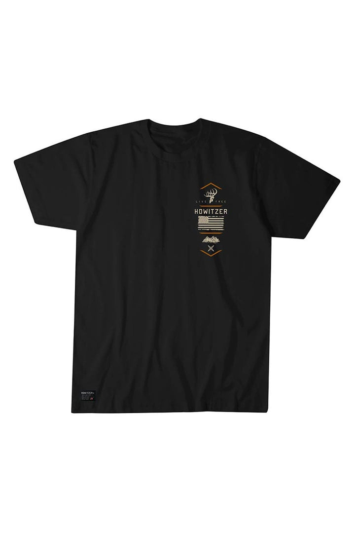 HOWITZER - Wilderness Short Sleeve Tee in Black