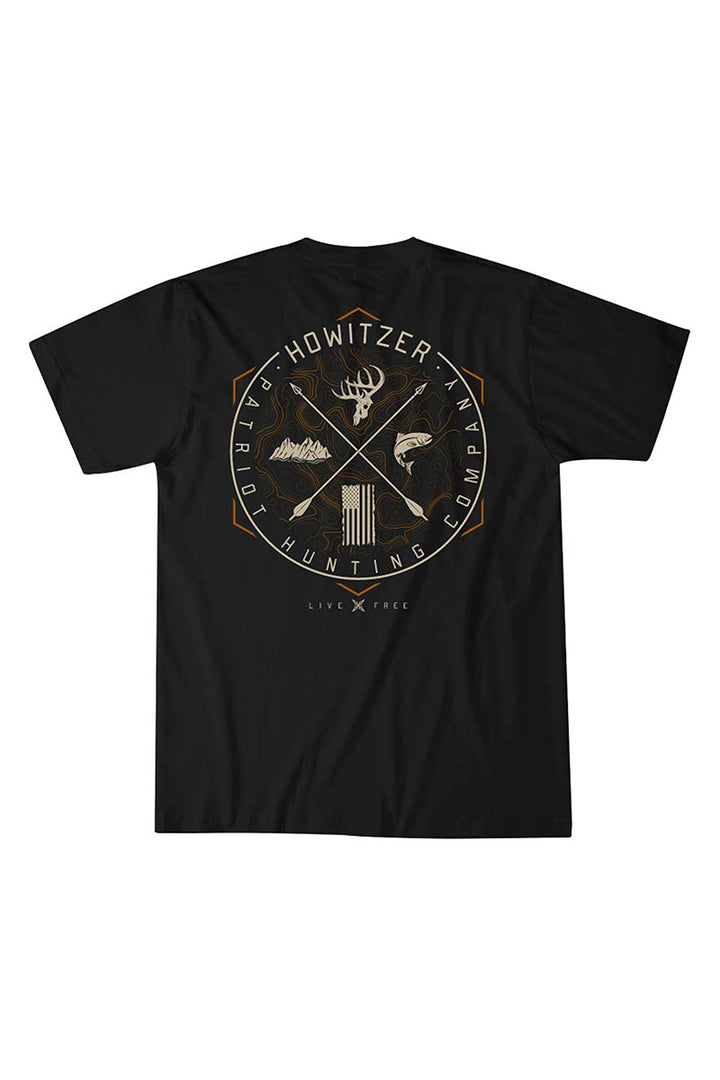 HOWITZER - Wilderness Short Sleeve Tee in Black