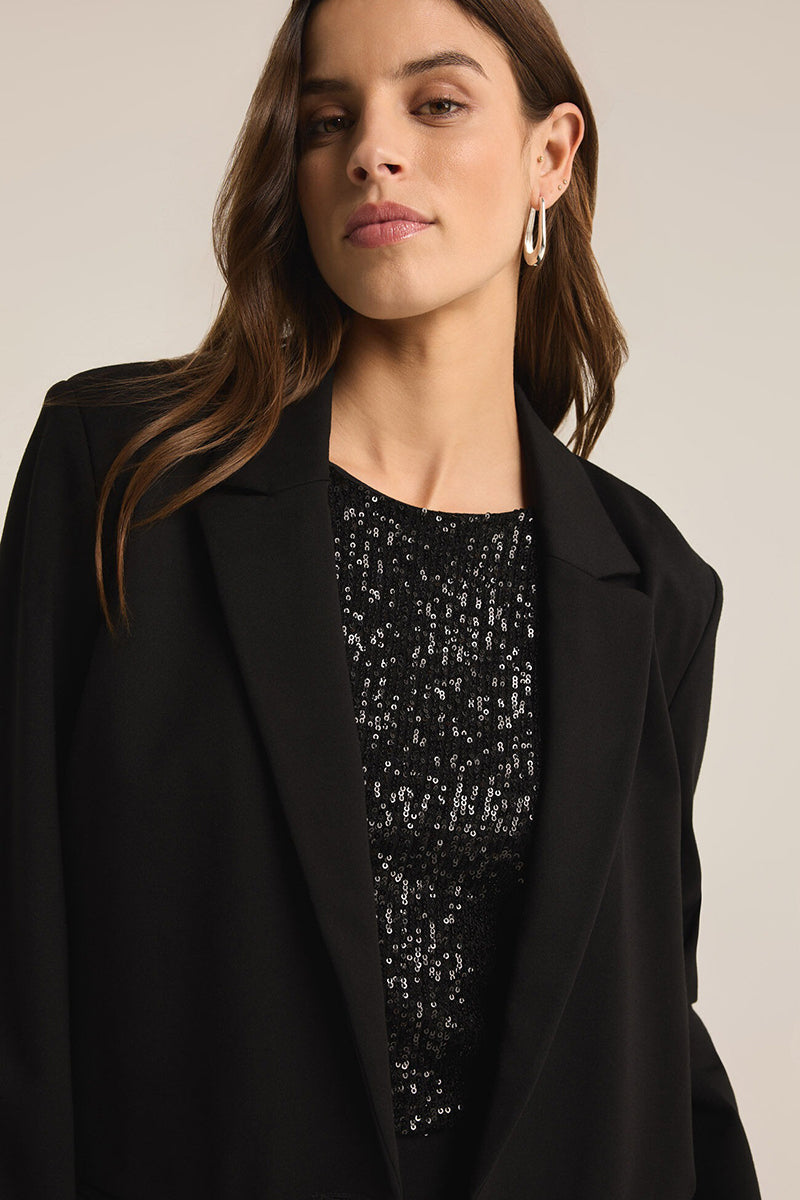 Z Supply - Do It All Relaxed Blazer in Black