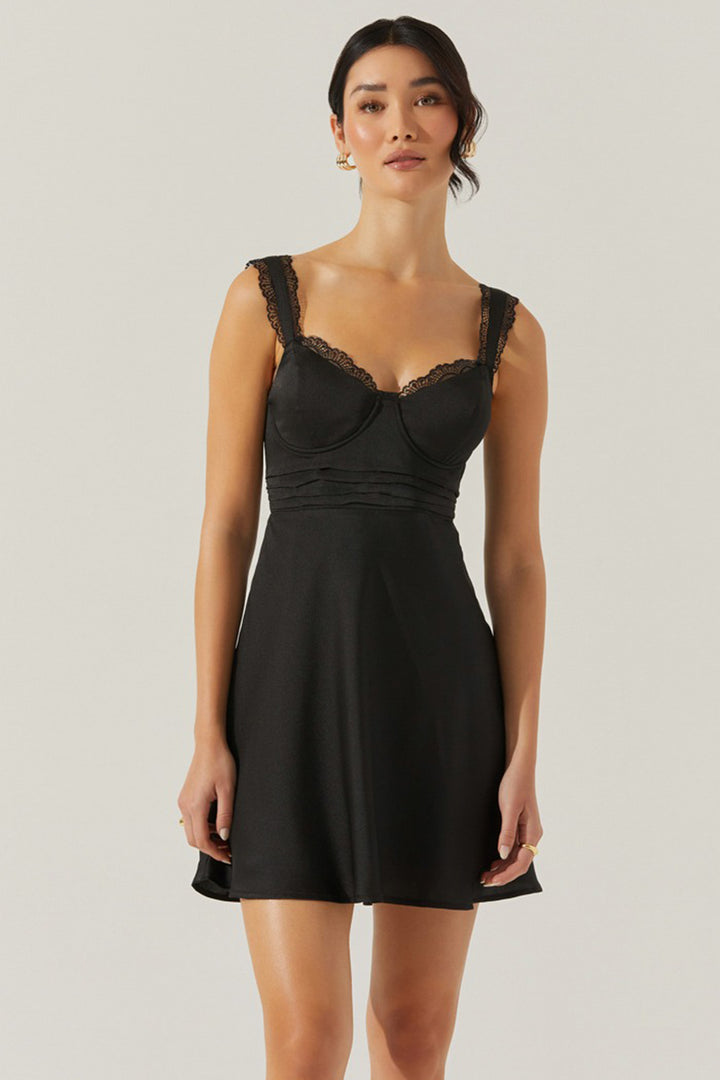 Astr - Alva Mini Dress in Black