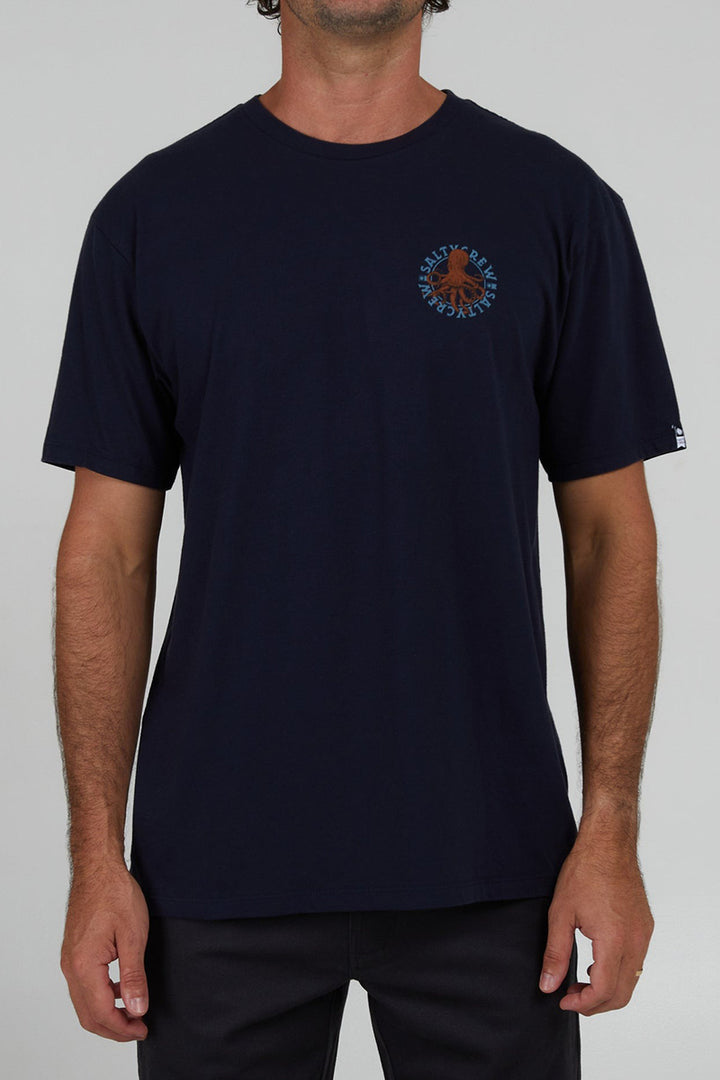 Salty Crew - Tentacles Short Sleeve Premium Tee in Navy