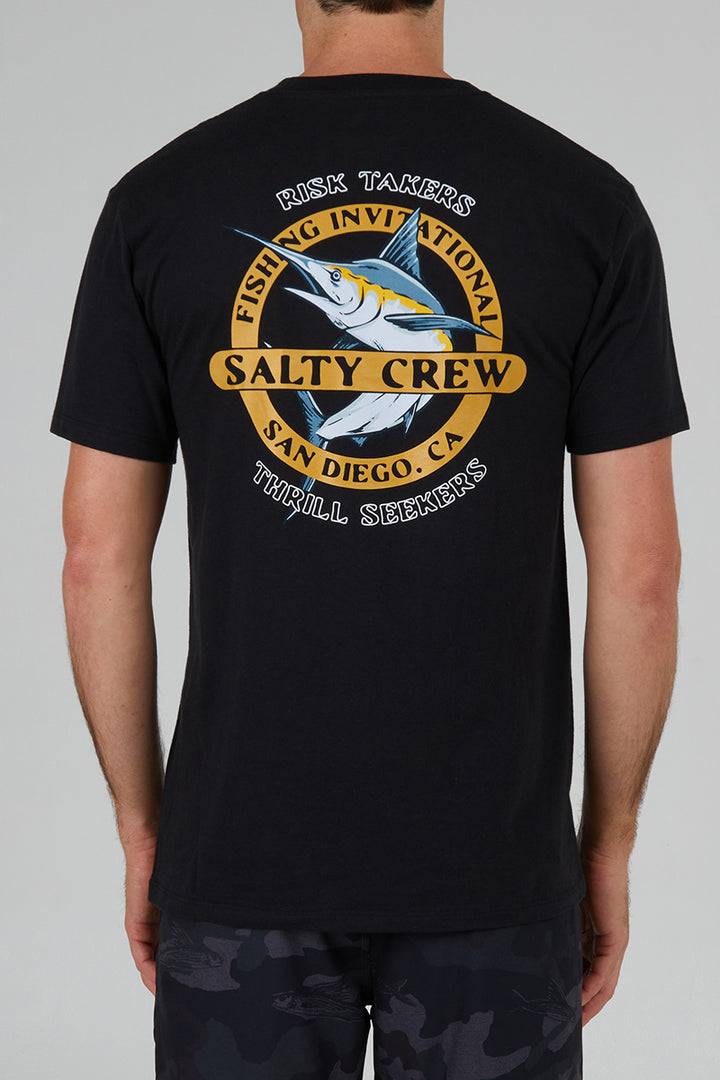 Salty Crew - Interclub Short Sleeve Premium Tee in Black