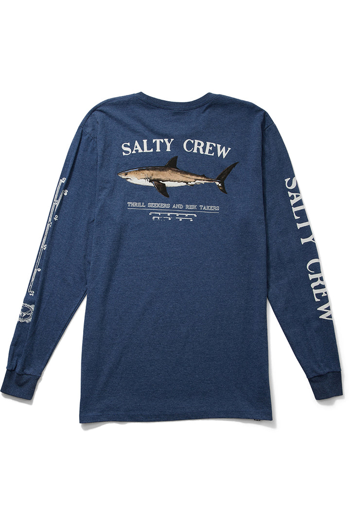 Salty Crew - Bruce Long Sleeve Classic Tee in Navy Heather