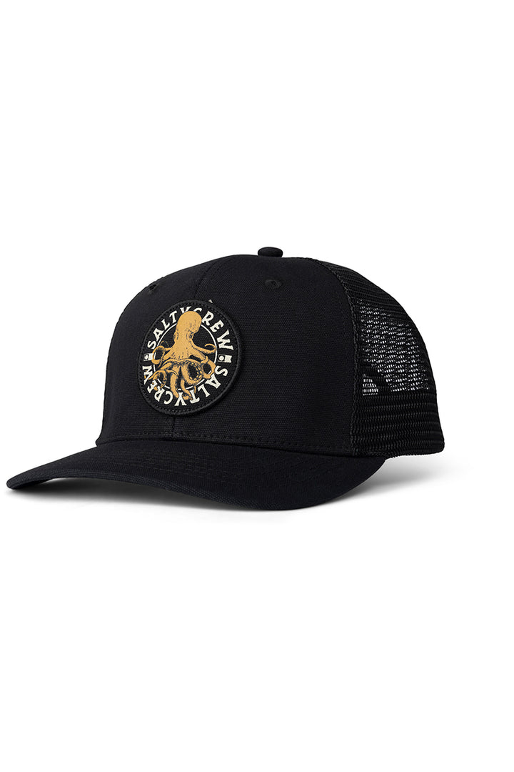 Salty Crew - Tentacles Retro Trucker in Black