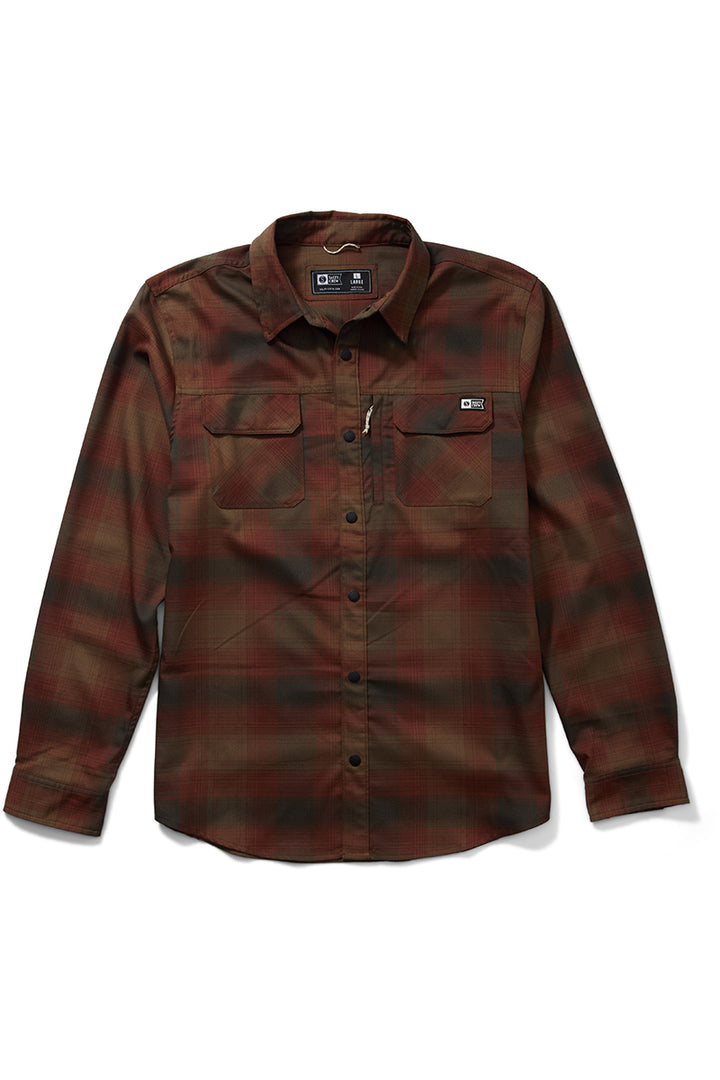 Salty Crew - Fathom Tech Flannel in Burgundy