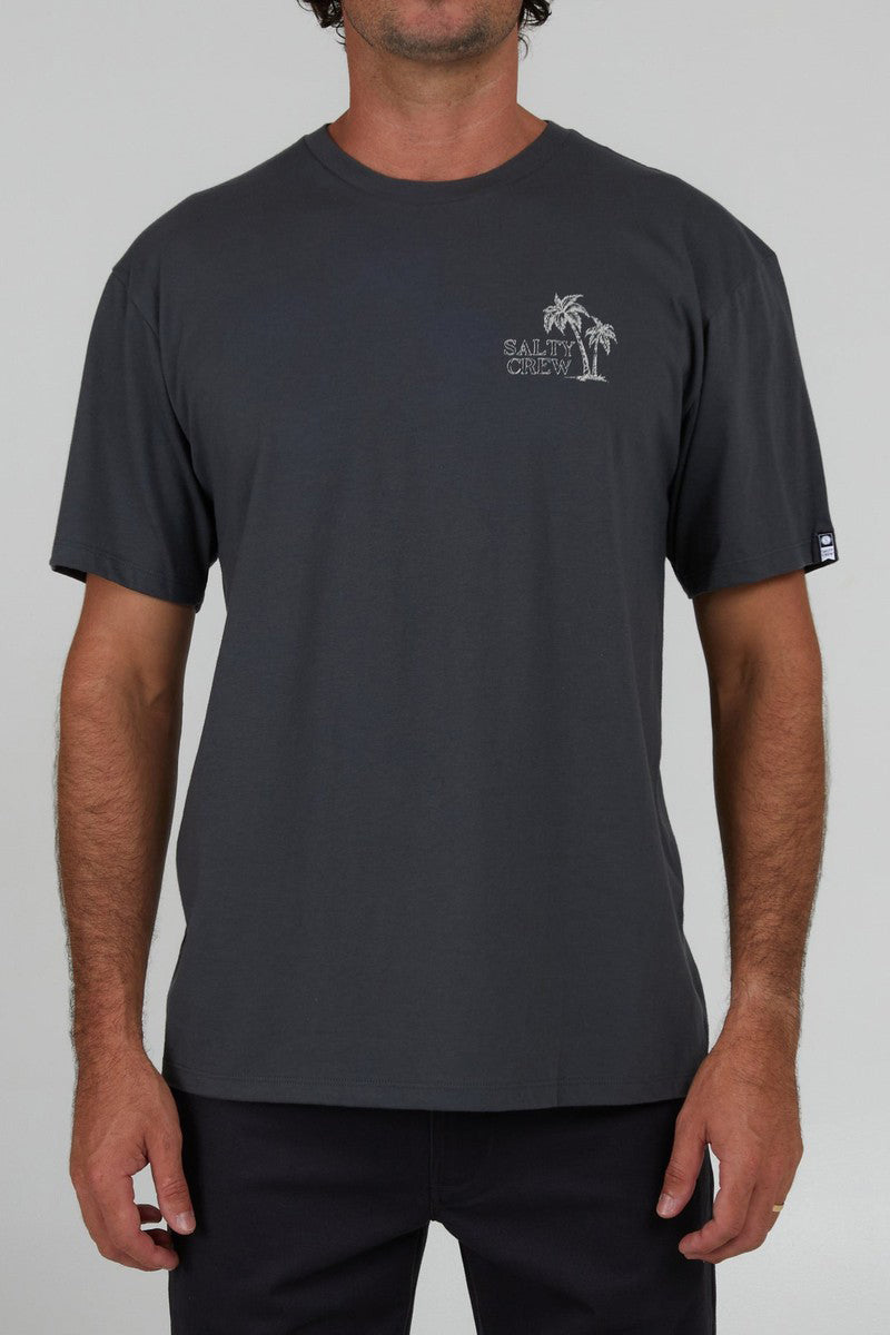 Salty Crew - Unwind Short Sleeve Premium Tee in Charcoal