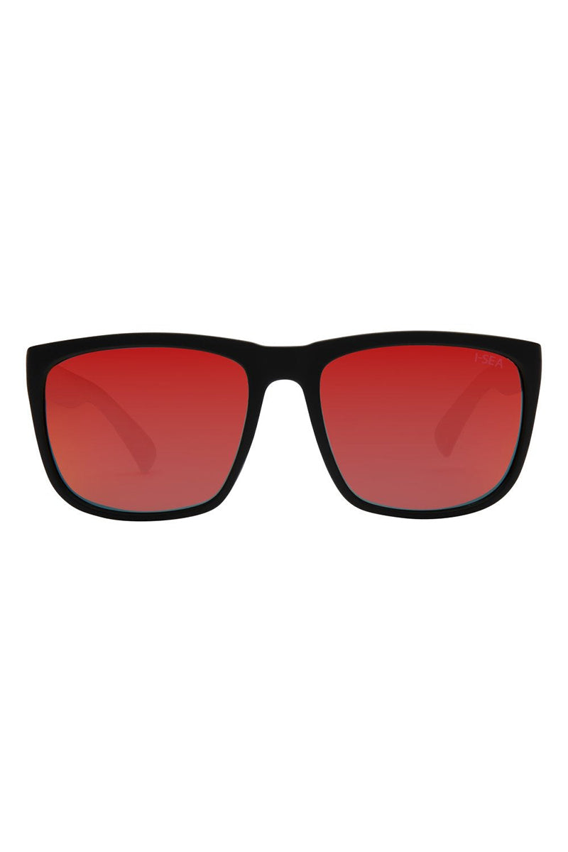 I-SEA - Wyatt in Black Frames with Red Polarized Lenses